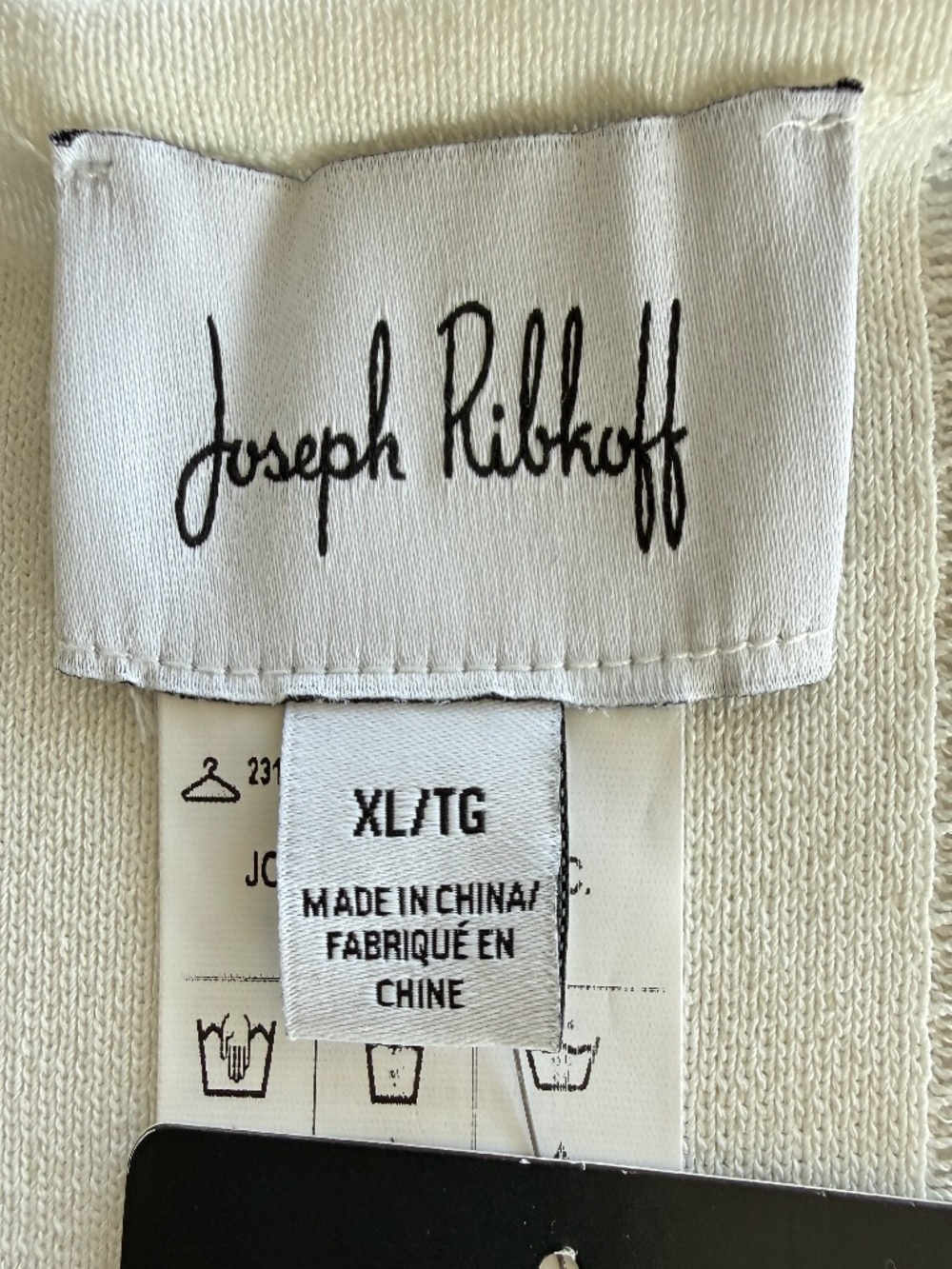 NWT Joseph Ribkoff Vanilla Knit Top XL Stud Detail - Picture 6 of 8